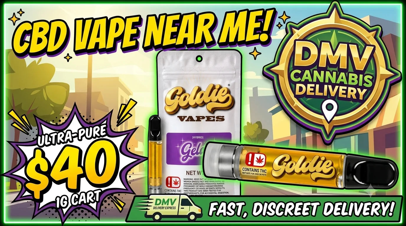 CBD Vape Near Me: Elevate Your Routine with Goldie Vapes Gelato 1G