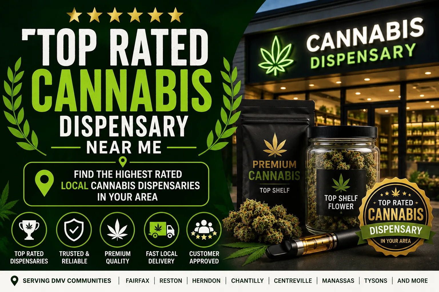 “Top rated cannabis dispensary near me – trusted local cannabis dispensary with premium products and delivery options”