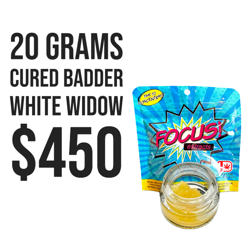 20 GRAMS CURED BADDER - WHITE WIDOW