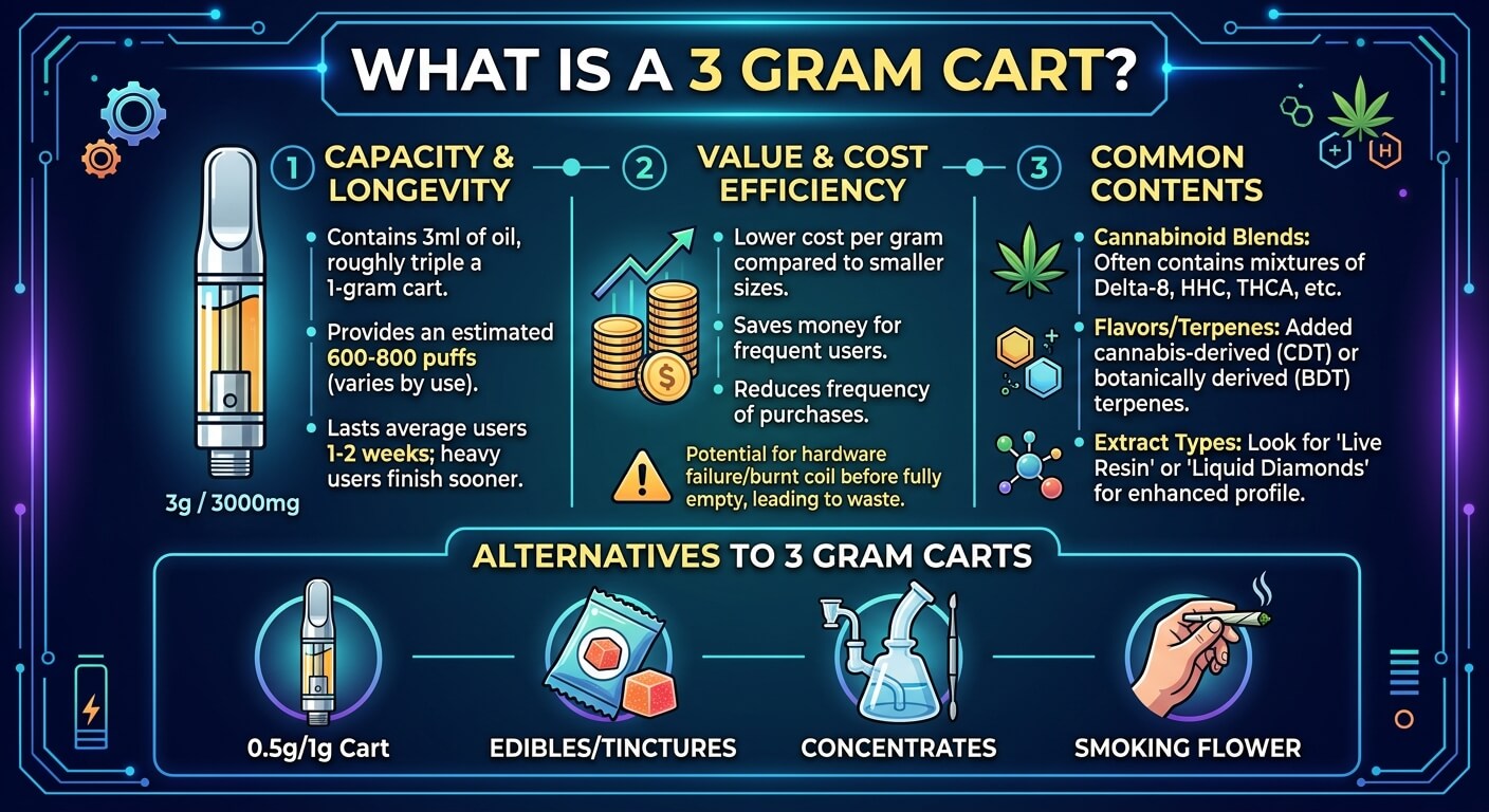 What Is a 3 Gram Cart? Capacity, Value & Alternatives