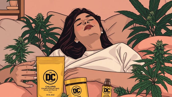 Gold Label Dark London indica strain review for relaxation in Washington DC — dense purple-green buds, trichome-covered premium indica for stress relief.