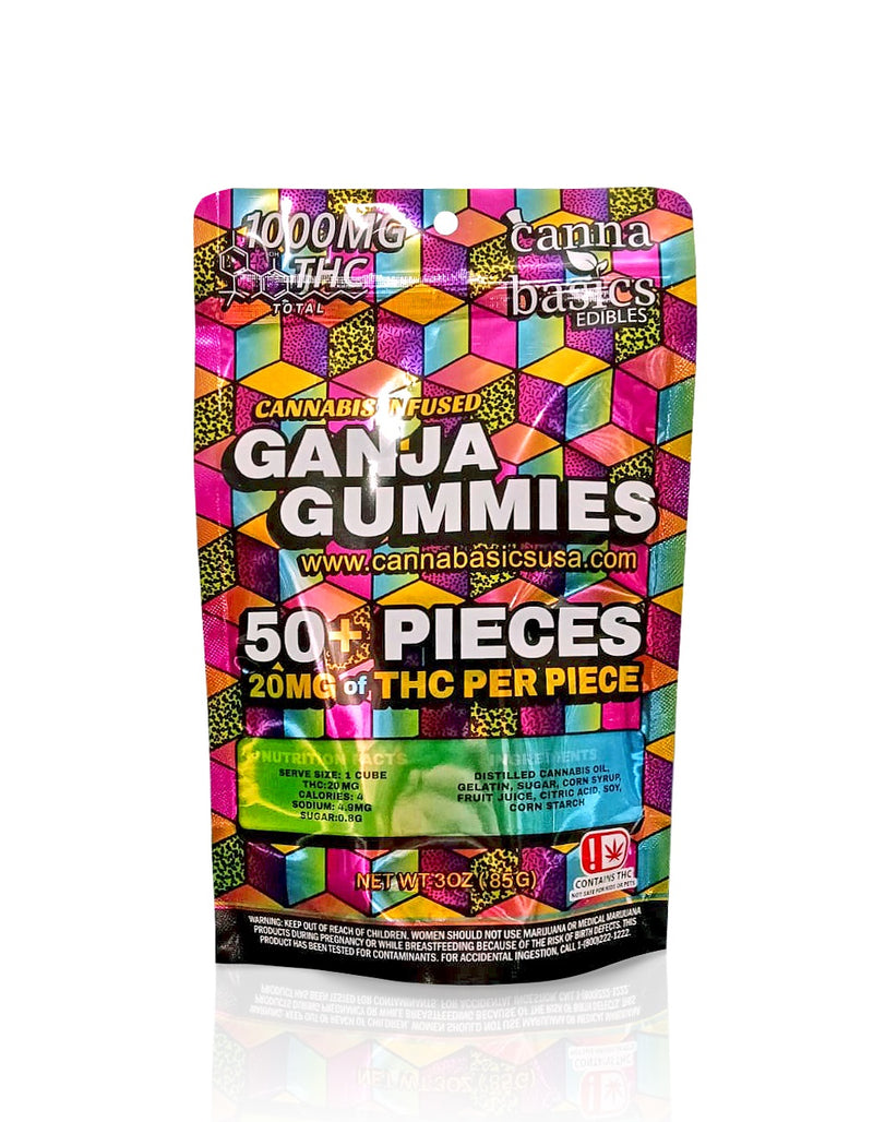 1000mg THC GANJA GUMMIES by CANNA BASICS