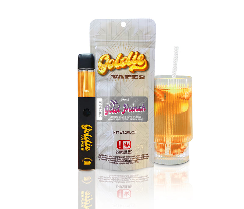 2-GRAM DISPOSABLE-GOLDIE VAPES-24K GOLD PUNCH