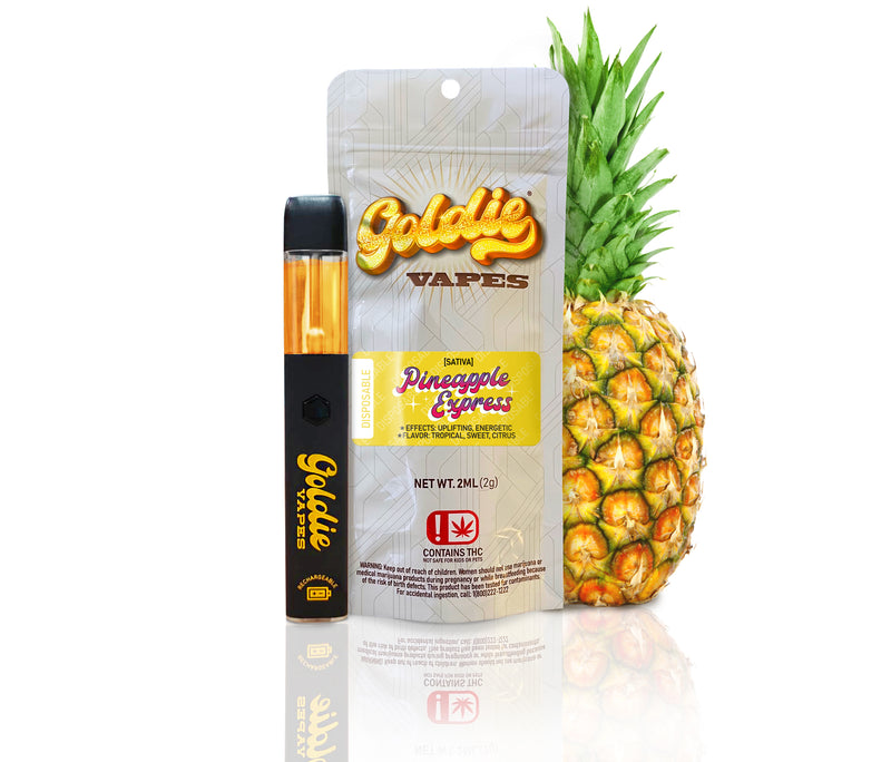 2-GRAM DISPOSABLE-GOLDIE VAPES-PINEAPPLE EXPRESS