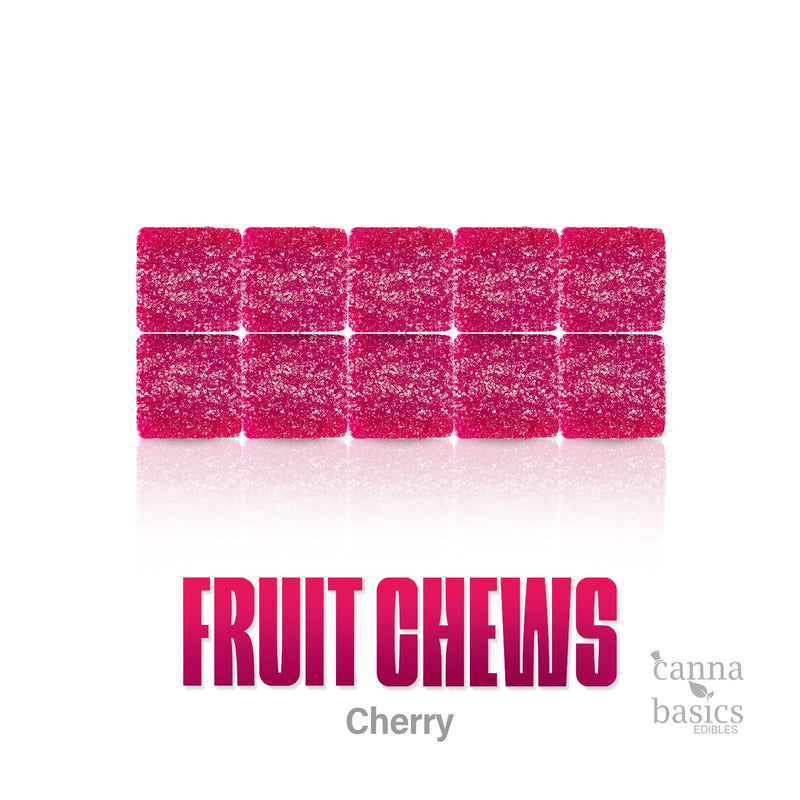 1000MG CHERRY FRUIT CHEWS - 10 PIECES