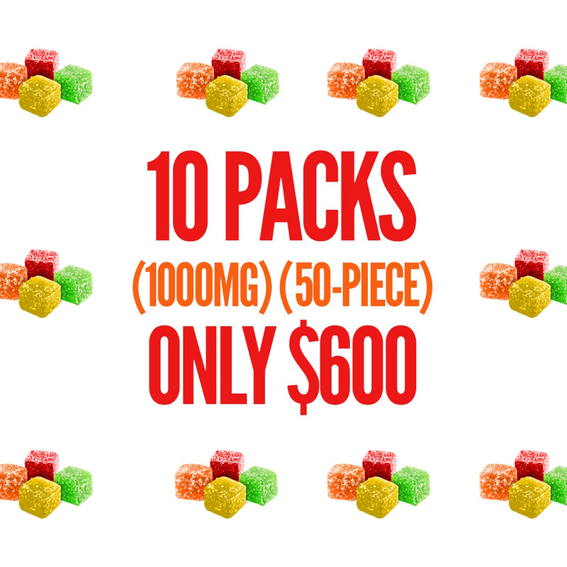 TEN (10) - 1000MG THC GANJA GUMMIES by CANNA BASICS