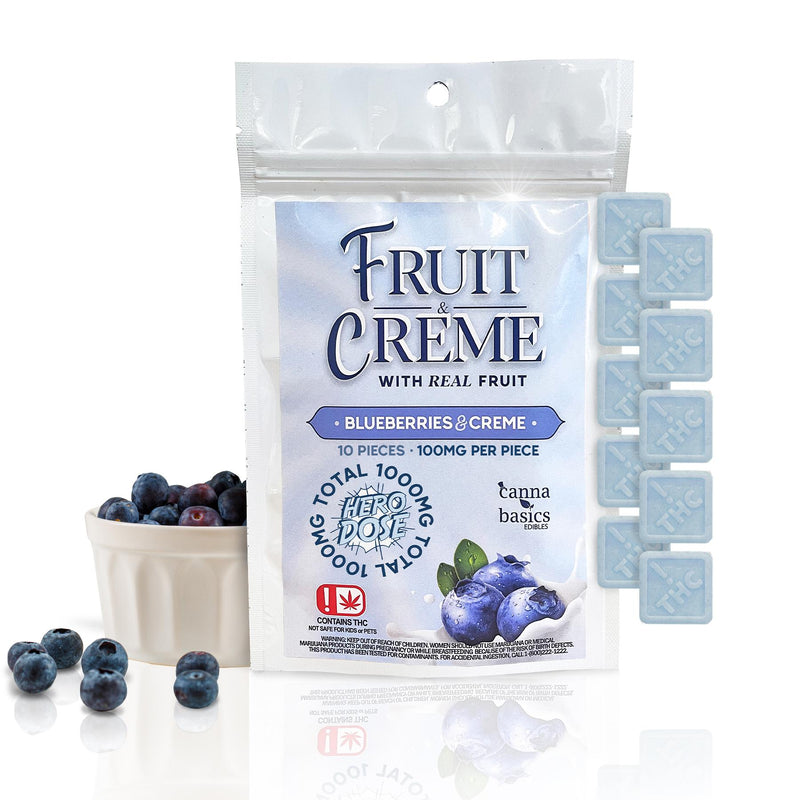 1000MG BLUEBERRIES & CREME - 10 PIECES