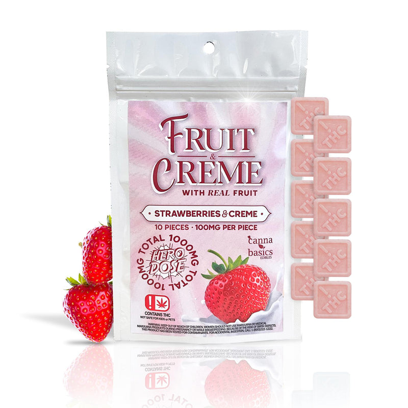 1000MG STRAWBERRIES & CREME - 10 PIECES